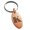 Rose, variant on Stainless Steel Letter K Initial Metro Retro Monogram Engraved Small Oval Charm Keychain Keyring