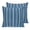 Blue, White, Azure, variant on Pillow Covers 18x18 Set of 2, Boho Navy Blue Throw Pillow Covers Decorative Couch Cushion Cover, Minimalist Farmhouse Striped Microfiber Soft Square Pillowcases for Bedroom Living Room Sofa