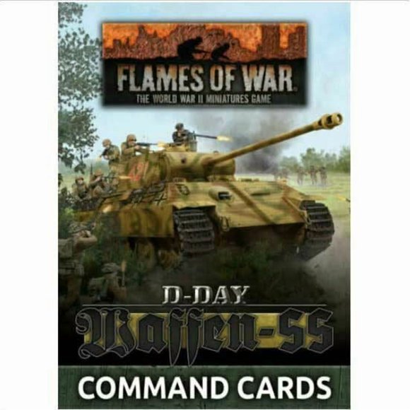 Flames of War - D-Day Waffen-SS Cartes de Commandement Nouveau