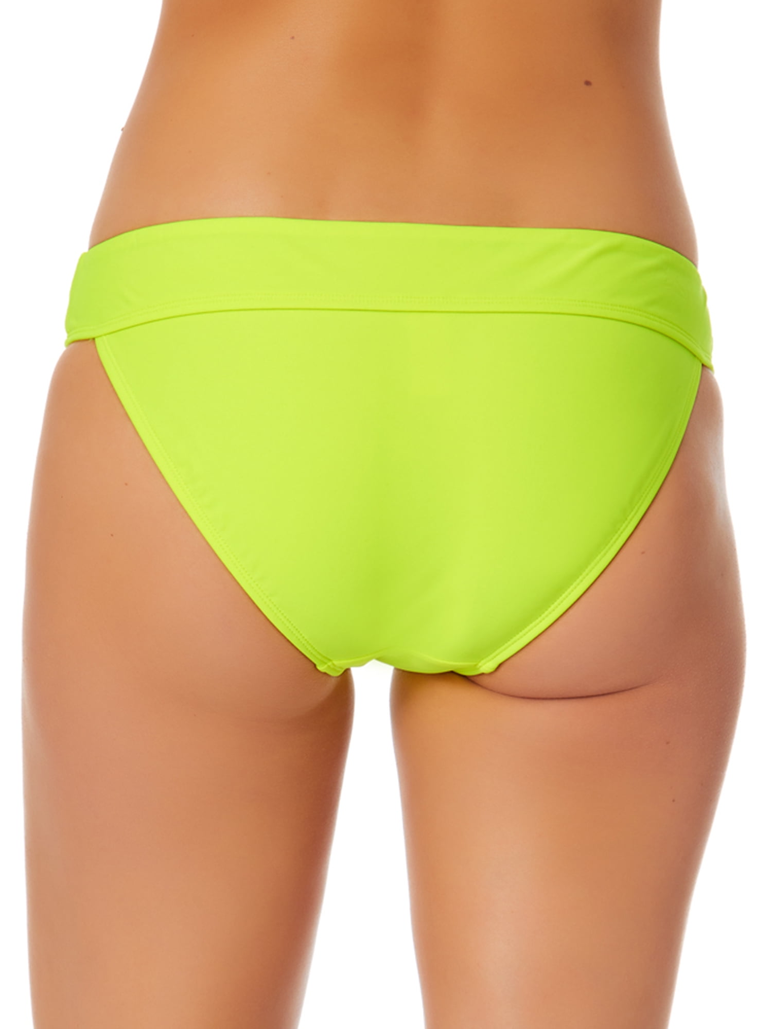 No Boundaries Juniors Tricot Solid Mid Rise Swim Bottoms, Sizes S-XL