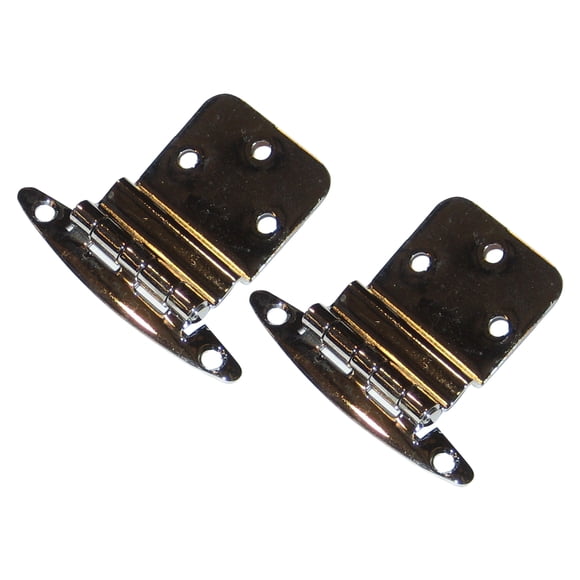 PERKO CHROME PLATED BRASS 3/8 INSET HINGES