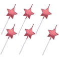 thumbnail image 2 of Velas de cumpleaños en forma de estrella, 6 piezas de decoración para tartas, velas de cumpleaños, velas metálicas para tartas para niños, cumpleaños, bodas, 2 of 6