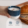 thumbnail image 3 of czcpp-Ceramic Espresso Cup Set - Espresso Cup Set for Coffee and Tea, 4 oz Mini Coffee Mugs Demitasse Cups, Coffee Mug for Cafe, Hotel, and Restaurant, Pack of 4, Blue, Microwave & Freezer Safe, 3 of 4