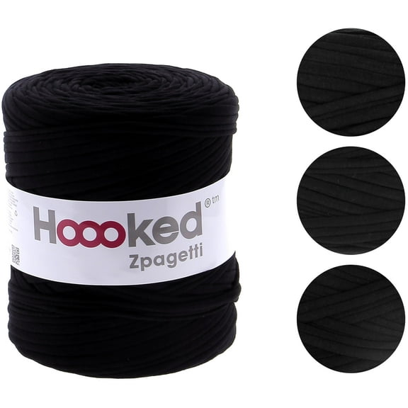 Hoooked Zpagetti Yarn-Classic Black - Pure Black Shades