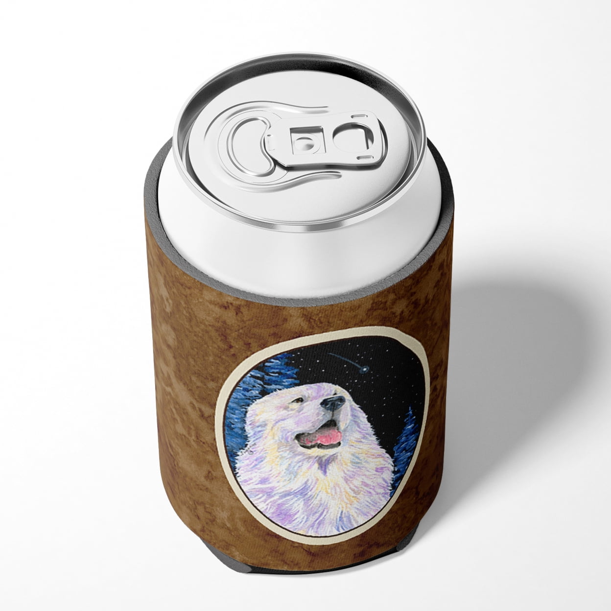 Carolines Treasures SS8466CC Starry Night Great Pyrenees Can or Bottle Hugger Can Hugger multicolor
