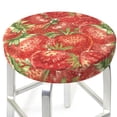 thumbnail image 3 of Gukieu Strawberry Print Round Chair Cover, Dust-proof and Non-slip Bar Chair Protective Cover, Suitable for Bars, Restaurants, Offices-12 inch, 3 of 7