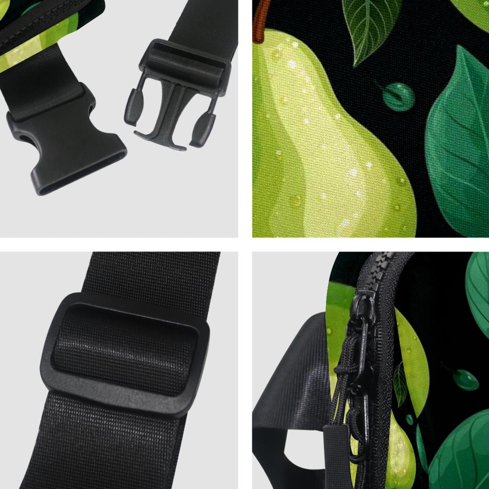 Pears Lightweight Adjustable Fanny Pack with Extension Strap - Unisex Waist Packs Crossbody Bag
