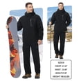 thumbnail image 6 of Xidunhg Men's Winter Skiing Jackets Water Resistant Warm Fleece Coats Parka Raincoats Snowboard Jacket with Hood Multi-Pocket Black M, 6 of 14