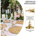 thumbnail image 3 of Juego de 3 Candeleros para Velas, Portavelas Decorativo de Metal Dorado para Cónicas, para Decoración del Hogar, Bodas, Cenas, Fiestas y Cocina (3, Oro), 3 of 10