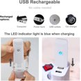 thumbnail image 1 of Lámpara de lectura USB Luces de lectura LED recargables con lámpara de lectura para leer en la cama Abrazadera 3 niveles de brillo Mini lámpara de clip plegable ajustable Ba, 1 of 2