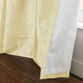 thumbnail image 5 of TWOPAGES 42 W X 63 L 100% Dupioni Silk Curtain Pinch Pleat Header Light Filtering Drape for Bedroom, 1 Panel, Pearl, 5 of 5