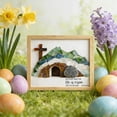 thumbnail image 5 of Wooden Empty Tomb Resurrection Decor Sea Glass Framed Easter Wall Art, 5 of 6