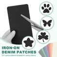 thumbnail image 4 of Uxcell 12Pcs Denim Iron on Patches for Clothes Denim Patches Iron on Black, 4 of 6