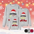 thumbnail image 2 of AWZXDE Christmas Pajamas Pyjama Familial de Noël Shorts à Lettres Imprimées Manches Longues Col Rond Chandail à Capuchon Homme,m, 2 of 6