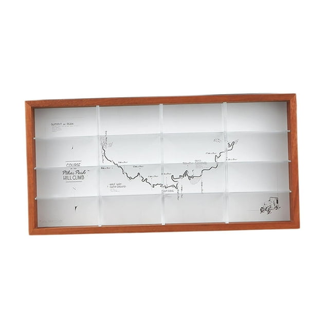 DOLITY Figures Toy Building Block Shadow Box Wall Mounted Curio Cabinet for Figures A
