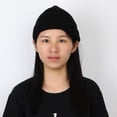 thumbnail image 2 of TISHITA Ribbed Knitted Unisex Ski Beanie Snow Drivers Hat Black, 2 of 8