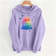 thumbnail image 5 of Women Halloween Spooky Ghost Sweatshirts Oversized Crewneck Hoodie | Vintage Halloween Sweatshirt, Casual Long Sleeve Pullover, Fall Halloween Costumes, Funny Vintage Graphic Sweatshirt, 5 of 5