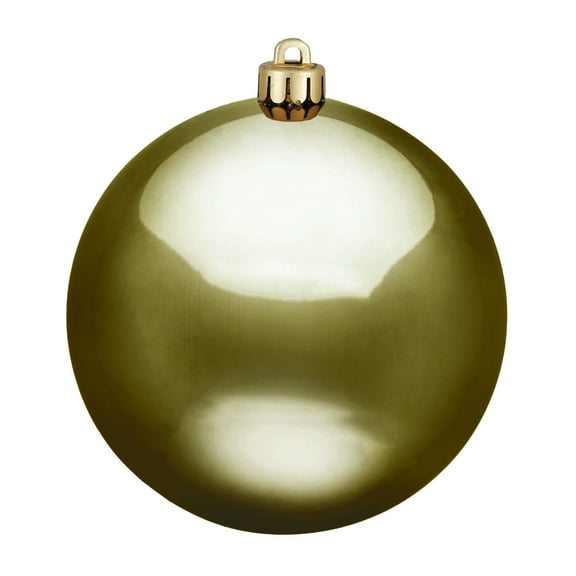 Vickerman 3" Olive Shiny Ball Ornament, 12 per Bag