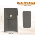 thumbnail image 2 of Uxcell 4 Pcs Bolsa de Reloj de Terciopelo, Funda de Viaje para Reloj Portátil, Bolsa de Almacenamiento Suave con Botón a Presión y Almohadilla Interior para Regalos de Hombres y Mujeres, Gris Oscuro, 2 of 6