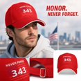 thumbnail image 2 of WULMLEO 911 Hat Never Forget 343 Cap 9/11 Memorial Embroidered Caps Women Men American Flag Patriotic Baseball Hats A One Size, 2 of 6