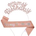 thumbnail image 2 of Yoyauz Birthday Crowns for Women IT'S MY BIRTHDAY Headband & Sash for Women Birthday Headband for Women Parties Favors Gift, 2 of 6