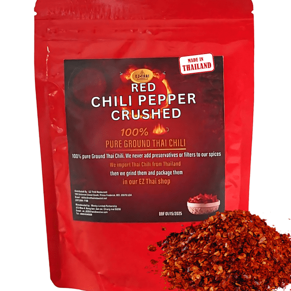 EZ THAI Chili Pepper Flakes 3.5oz - Intense High Level Spiciness