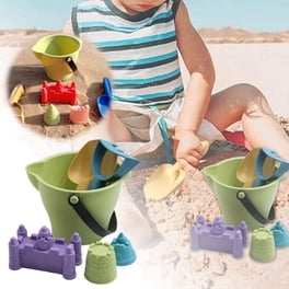 Beach Toys, 19 Piece Sand Toys Set Kids Sandbox Toys Includes Water Wheel Beach Tool Kit Bucket Watering Can Molds With Mesh Bag For Kids Ages 3-13