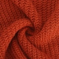 thumbnail image 5 of TFEOQRY Pullover Sweater for Women Solid Color Loose Comfortable Knitwear Long Sleeved V-Neck Sweater Top Orange, 5 of 8