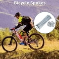 thumbnail image 2 of Unique Bargains Bicycle Spoke Bike Wheel Spokes Nipple 1 Set 13G 45 Steel Galvanized Silver Tone-143mm, 2 of 7