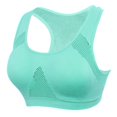 thumbnail image 4 of Wuffmeow Women Absorb Sweat Top Sports Bra Mesh Breathable Bra, 4 of 8