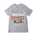 thumbnail image 3 of mgoYE Matching Family Christmas Cute Pattern Christmas Gift Kids T-Shirt Parent-Child Short Sleeves(Grey,S), 3 of 8