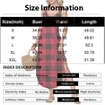 thumbnail image 3 of Sleeveless Plaid Print Casual Midi Dress for Women with V Neck and Adjustable Straps Loose Fit Summer Sundress Light Green B XL, 3 of 5