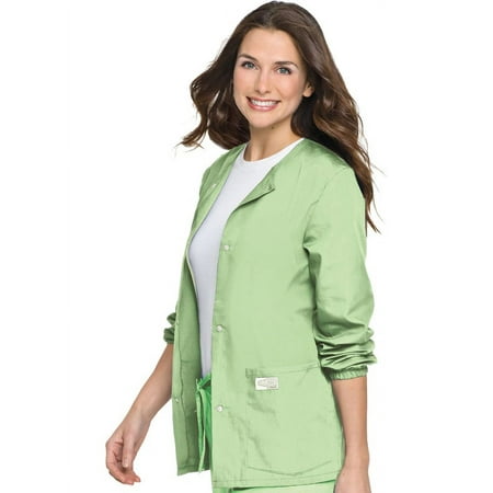ScrubZone by Landau Women's Warm Up Solid Scrub Jacket