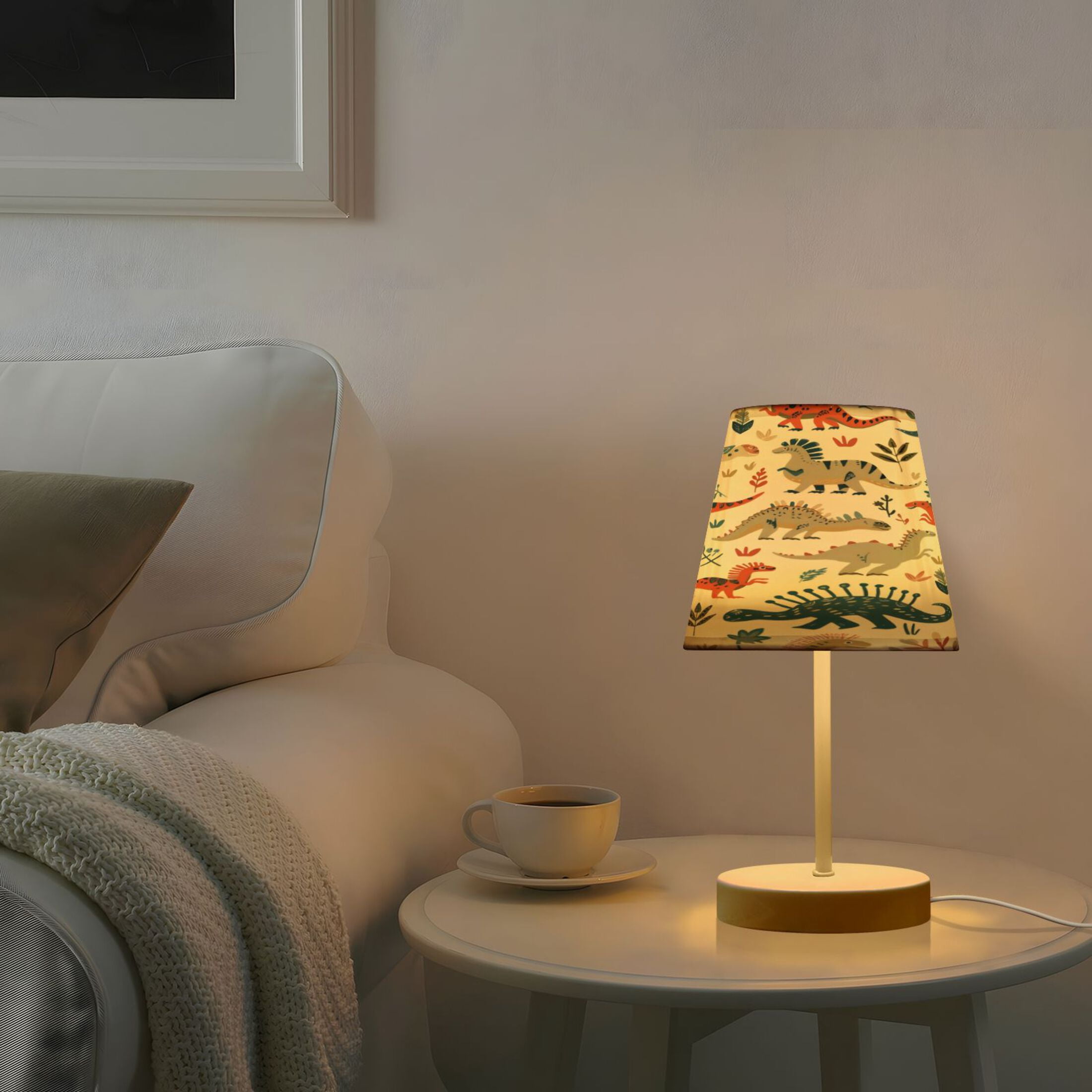 Table Lamp Medium 7.9x11.8 Inches Table Lamps Night Light Tools & Home Improvement Bedroom Lamp Guest Room Lamp Study Lamp Office Lamp Colorful Dinosaur