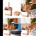 thumbnail image 5 of Stainless Steel Cat Litter with Stand for Indoor Use Easy Sifting Nonstick Coarse and Fine Grids for All Litter Pans Pet Product, 27.7 cm, Khaki2, 5 of 9