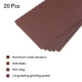 thumbnail image 4 of Uxcell 20 Pack Sandpapers 9" x 3.7" Aluminum Oxide Sanding Sheets Hand Sander Papers 120 Grit, 4 of 5