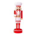 thumbnail image 3 of 1PC Christmas Decoration 11" Lighted Nutcracker Soldier/King Ornament Figure Puppet with LED Light Sculpture for Indoor Living Room Dining Table Fireplace Decoration, 3 of 9