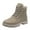 Khaki, variant on Women's Boots Women's Combat Ankle Boots Lace up Comfortable Booties Low Heel Yellow,US 8