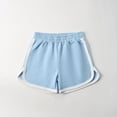 thumbnail image 4 of CCRFTGI Shorts for Children Girls Boys Size 10-12 Casual Elastic Sweatpants Comfort Soccer Gym 2026 Summer Shorts Light Blue 14-15 Years, 4 of 4