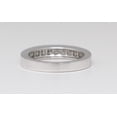 thumbnail image 3 of 14k White Gold Princess Classical channel set diamond half eternity wedding band ring (1 Ct, G , VS2 ), 3 of 4