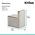 thumbnail image 2 of Kraus KEA-19901BN Stelios Bathroom Robe & Towel Hook, Brushed Nickel, 2 of 5