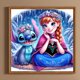 thumbnail image 3 of Pintura de diamante 5D DIY taladro redondo completo princesa Anna decoración del hogar arte 40x40cm, 3 of 9