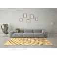 thumbnail image 3 of Ahgly Company Indoor Square Abstract Brown Modern Area Rugs, 7' Square, 3 of 4