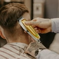 thumbnail image 5 of KEMEI Professional Beard & Hair Trimmer for Men, Cordless T-Blade Trimmers, Electric Hair Clippers for Barbers and Stylists, All Body Grooming-Model 1949 Gold, 5 of 6