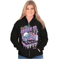 thumbnail image 3 of The Smurfs Cool Kanji DJ Comic Panels Unisex Plus Size Zip Hoodie Brisco Brands 3X, 3 of 5