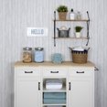 thumbnail image 2 of Stratton Home Decor Farmhouse White and Blue Hello Metal Wall Art, 14" x 6", 2 of 6