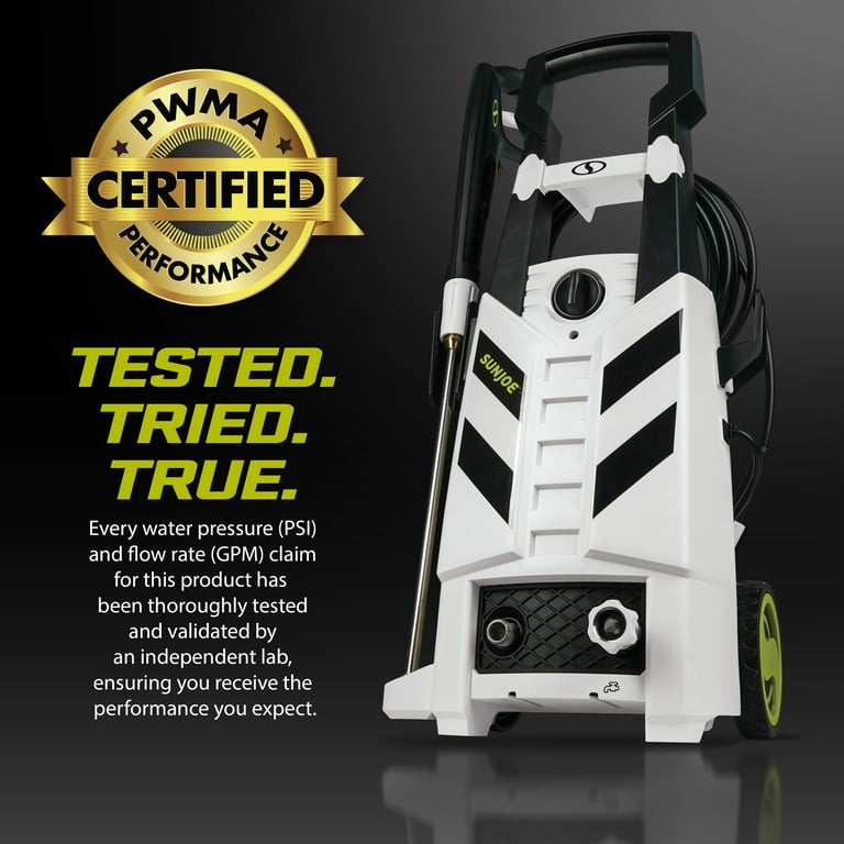 Sun Joe Electric Pressure Washer, 2200 PSI, Foam Cannon, Quick