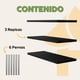 thumbnail image 2 of Repisas Flotantes Modernas Minimalistas | Set de 3 o 6 Piezas | Tamaños: 30x15, 50x15 y 80x20 cm | Decorativas Multiusos para Hogar y Oficina (Negro, 30 cm x 15 cm, 3), 2 of 5