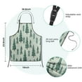 thumbnail image 7 of Light Green Christmas Tree Pattern Kids Aprons for Girls and Boys,Adjustable Neck Strap Toddler Aprons for Kids Cooking Baking, 7 of 7