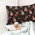 thumbnail image 4 of Kdxio Cotton Pillow Cases 16"x24" Pillowcases,Soft and Breathable Bedroom Pillow Cases-Valentine Gnome-No Pillow Core, 4 of 5